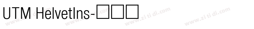 UTM HelvetIns字体转换